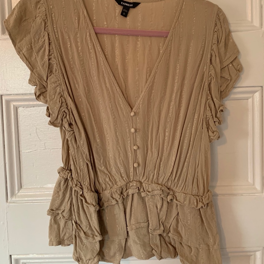 Large Express Tan Tee